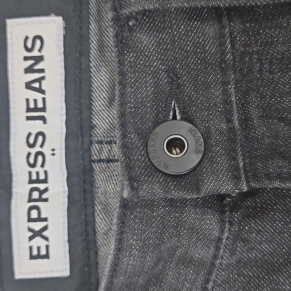 Express Men's Black Rocco Slim Fit Straight Leg Jeans Denim, size 32 x 32 - Picture 4 of 9